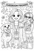 Benji the Beagle Colouring Pages – Set of 7 Printable PDFs (Digital Download)
