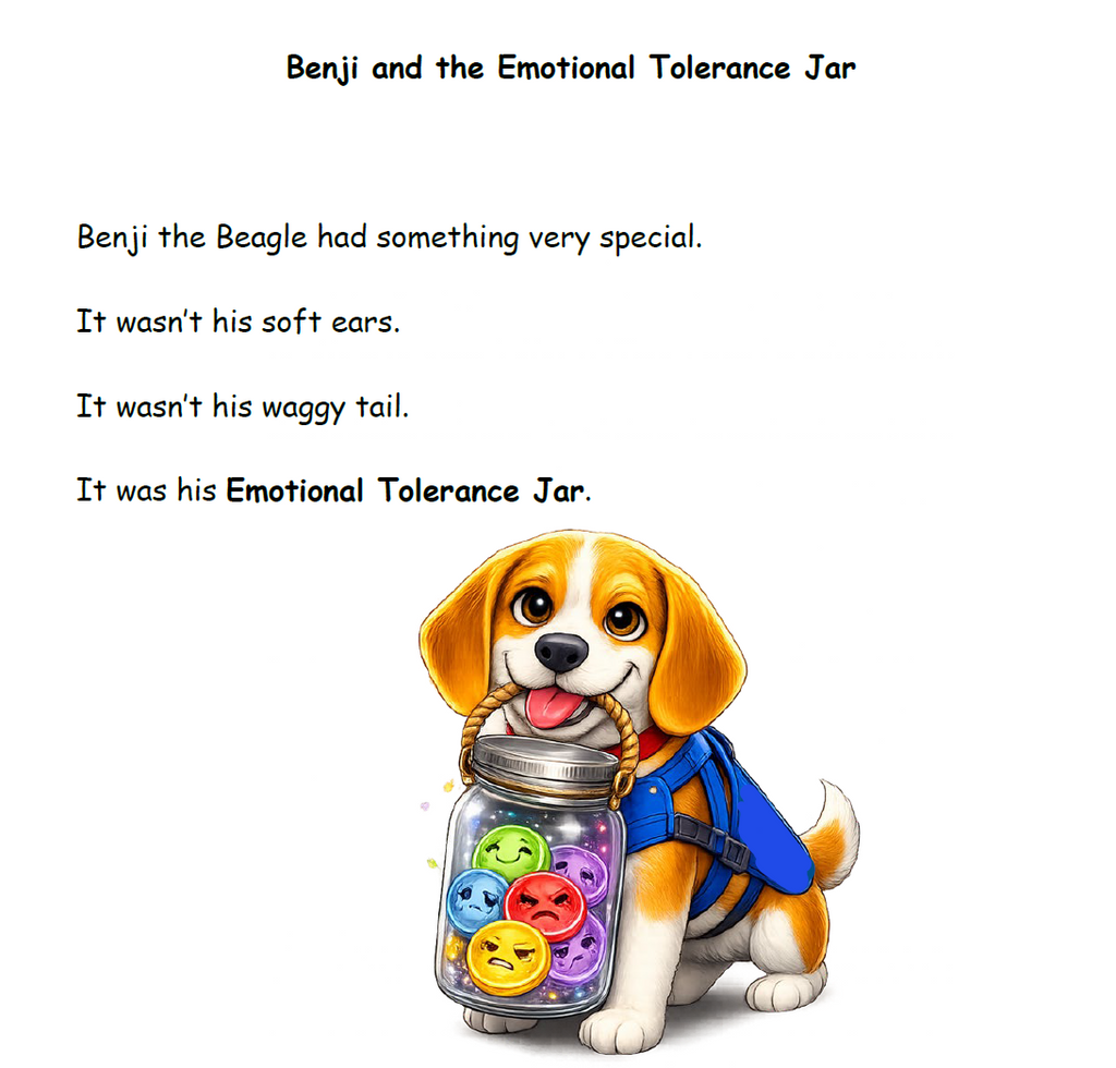 Benji the Beagle's Big Feelings: The Emotional Tolerance Jar