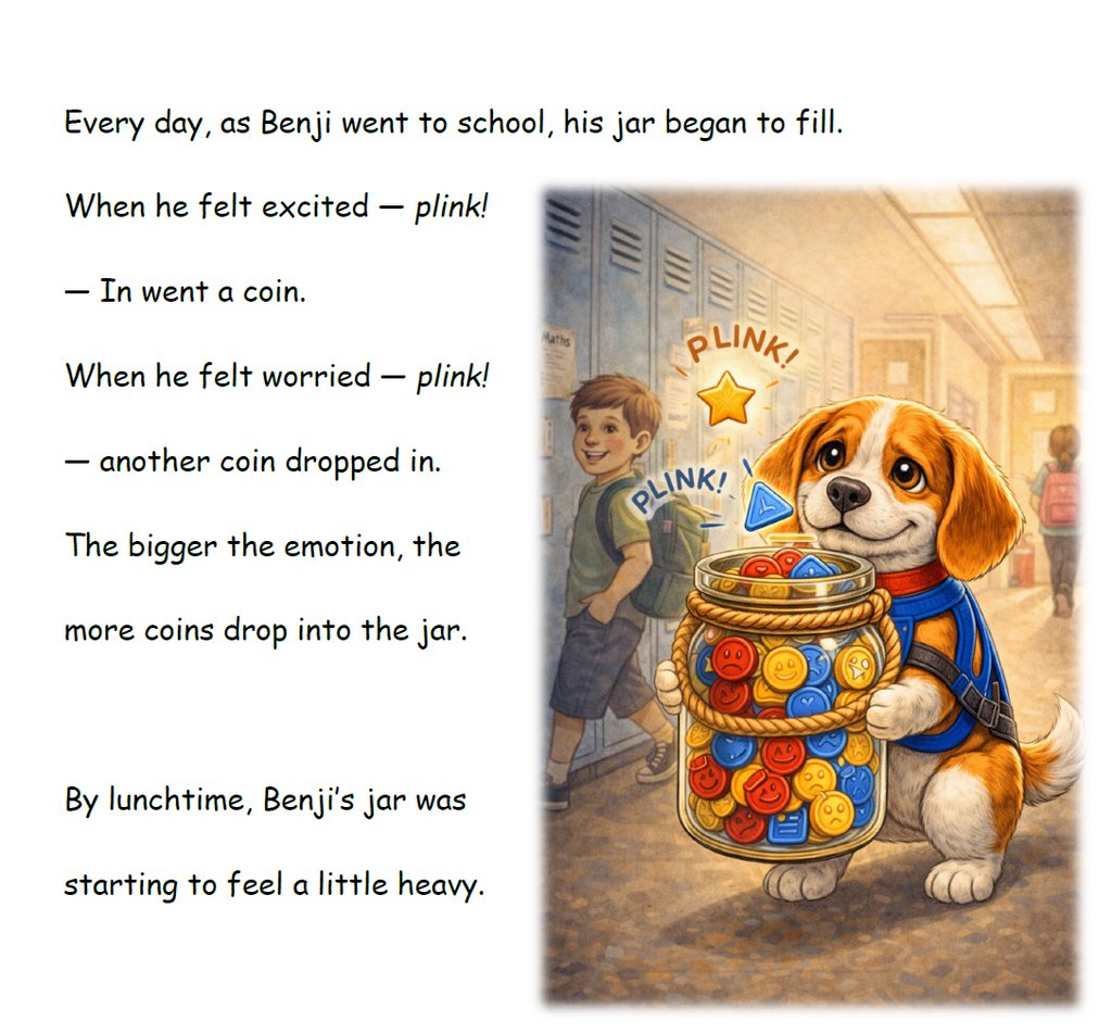 Benji the Beagle's Big Feelings: The Emotional Tolerance Jar